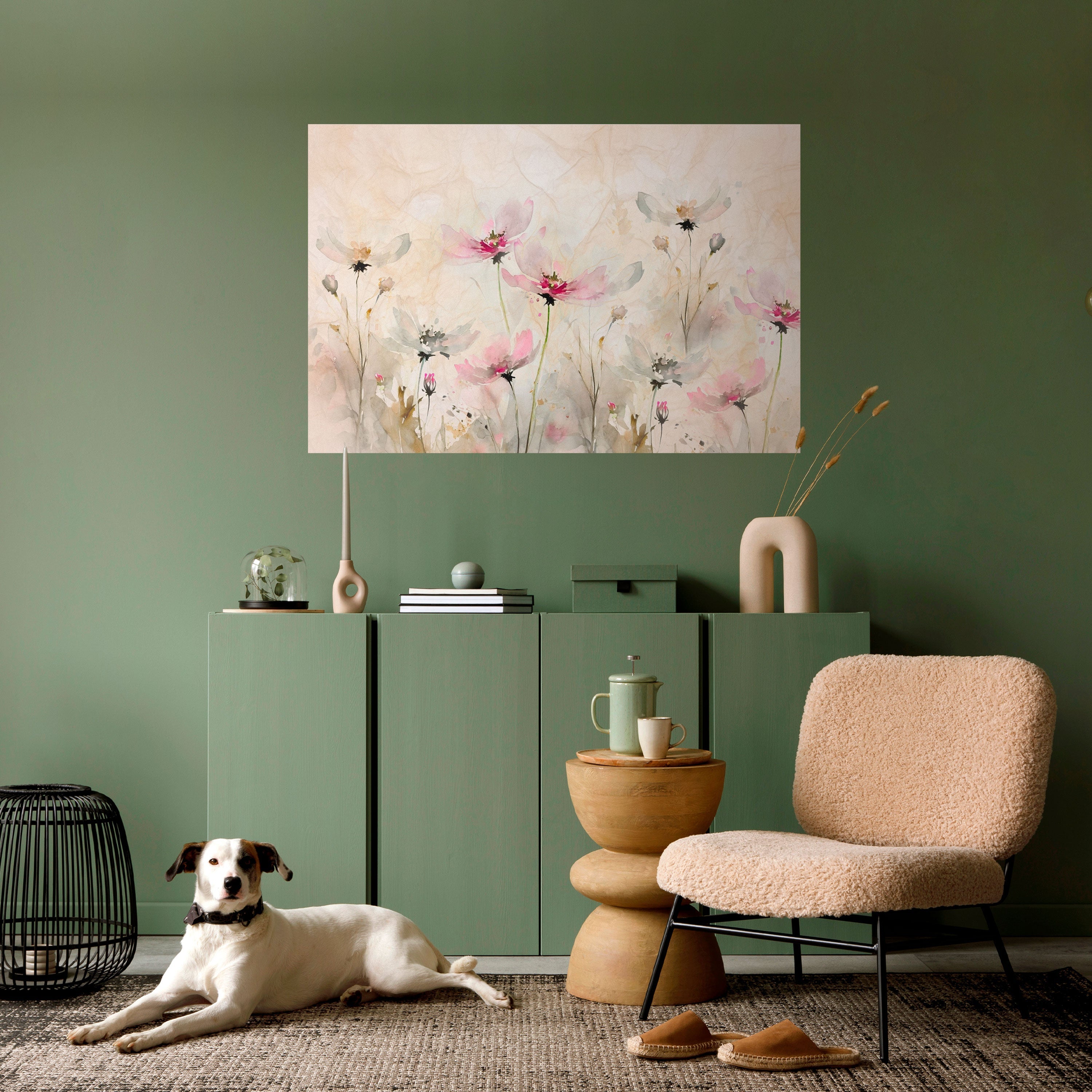 Horizontales Poster „PAINTED LIGHTNESS“ zum Abziehen und Aufkleben