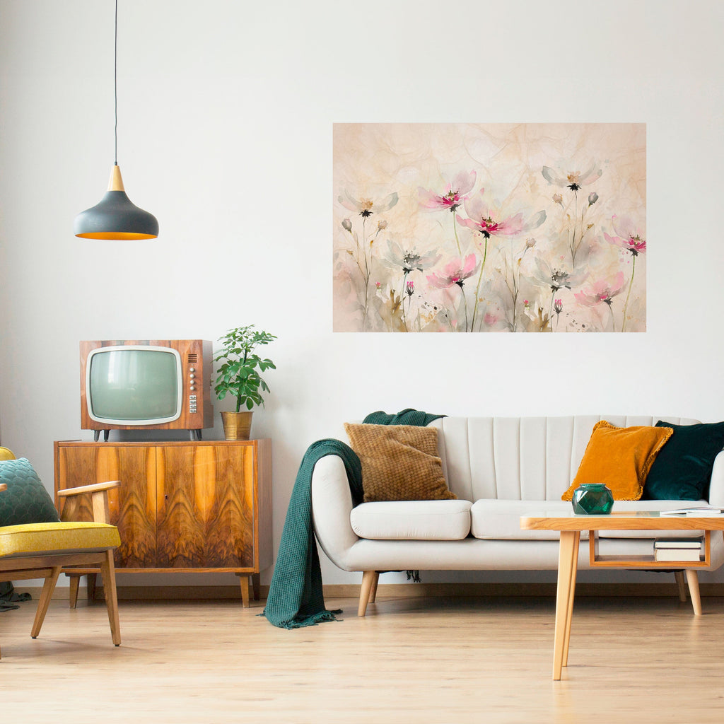 Horizontales Poster „PAINTED LIGHTNESS“ zum Abziehen und Aufkleben