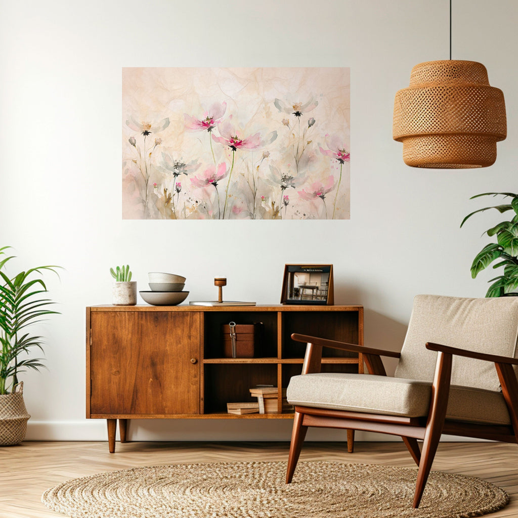 Horizontales Poster „PAINTED LIGHTNESS“ zum Abziehen und Aufkleben