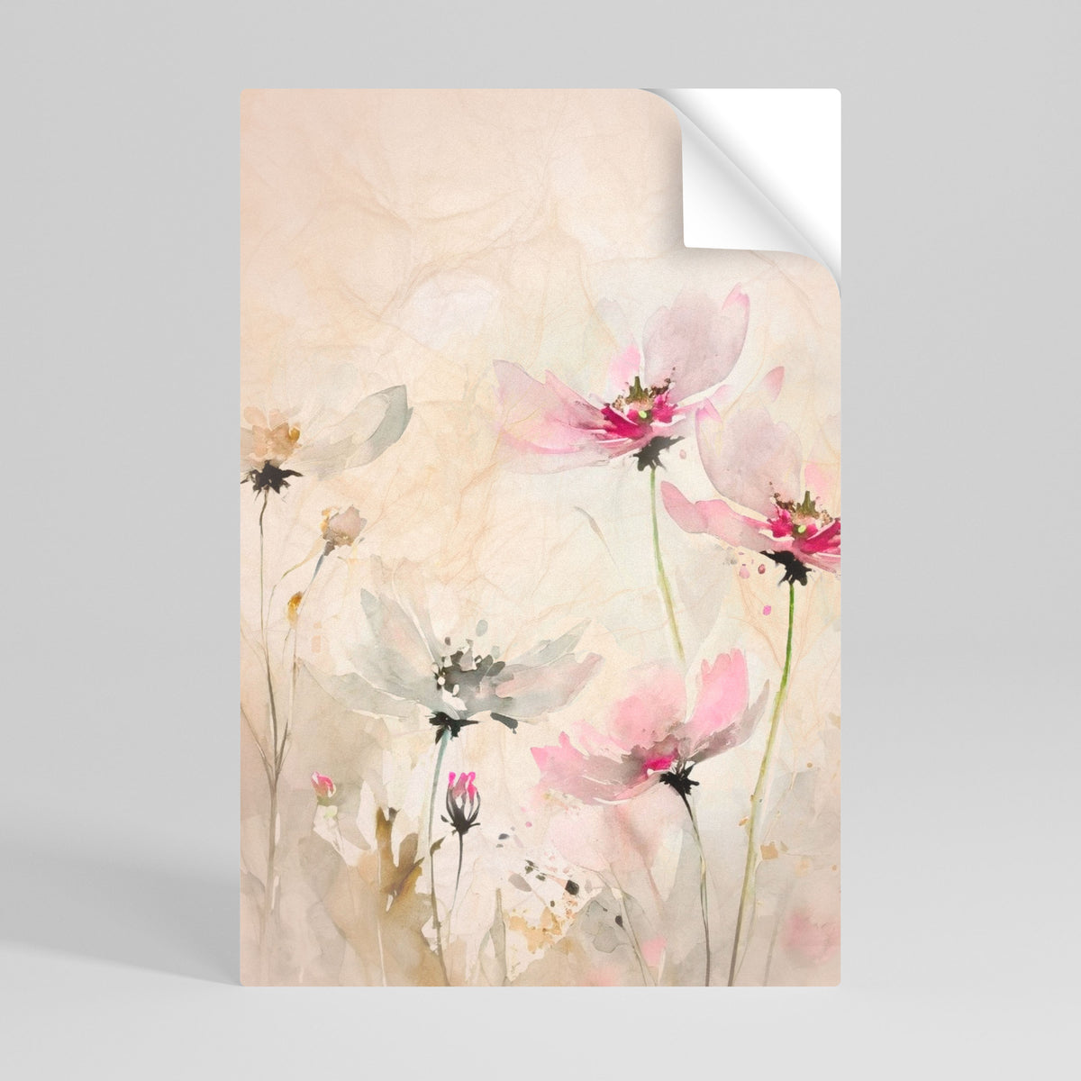 PAINTED LIGHTNESS Selbstklebendes Poster - Hochformat