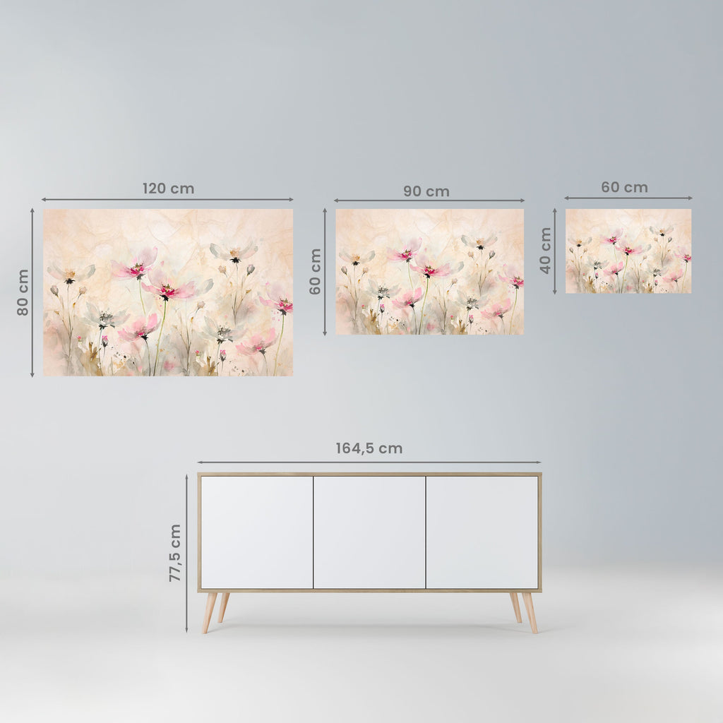 Horizontales Poster „PAINTED LIGHTNESS“ zum Abziehen und Aufkleben