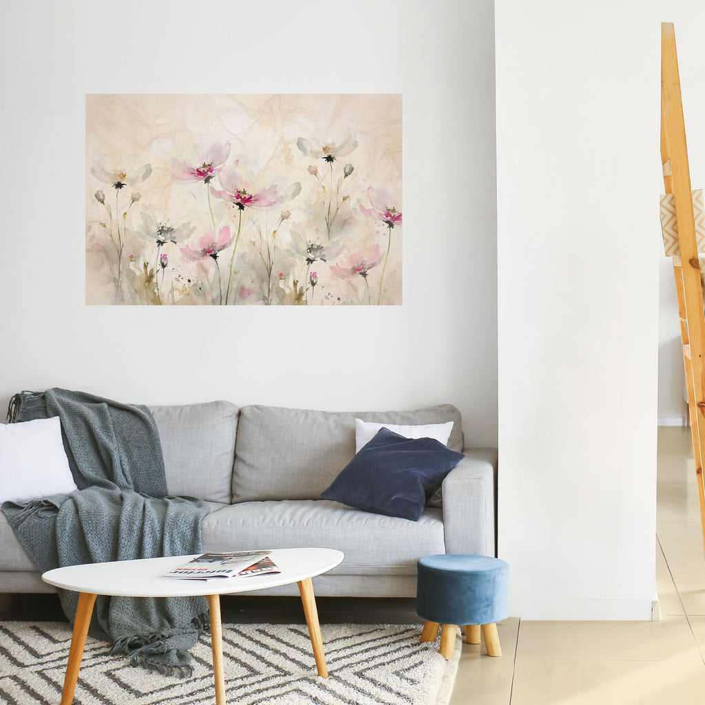 Horizontales Poster „PAINTED LIGHTNESS“ zum Abziehen und Aufkleben