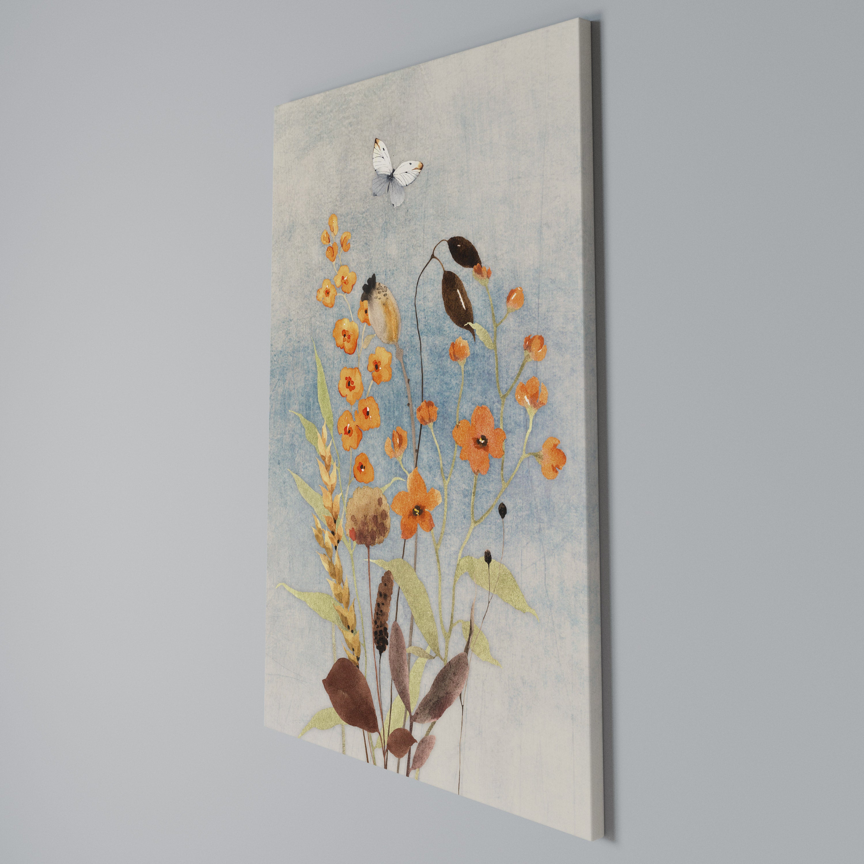 WHISPERS OF WILDFLOWERS Vertical Canvas Print