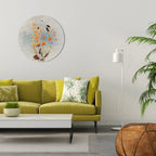 WHISPERS OF WILDFLOWERS Runde Wanddekoration Ø 69 cm