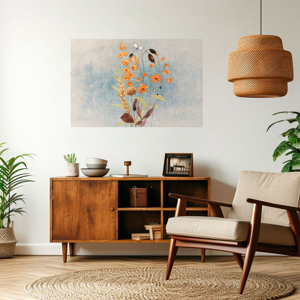 WHISPERS OF WILDFLOWERS Horizontales Poster zum Abziehen und Aufkleben