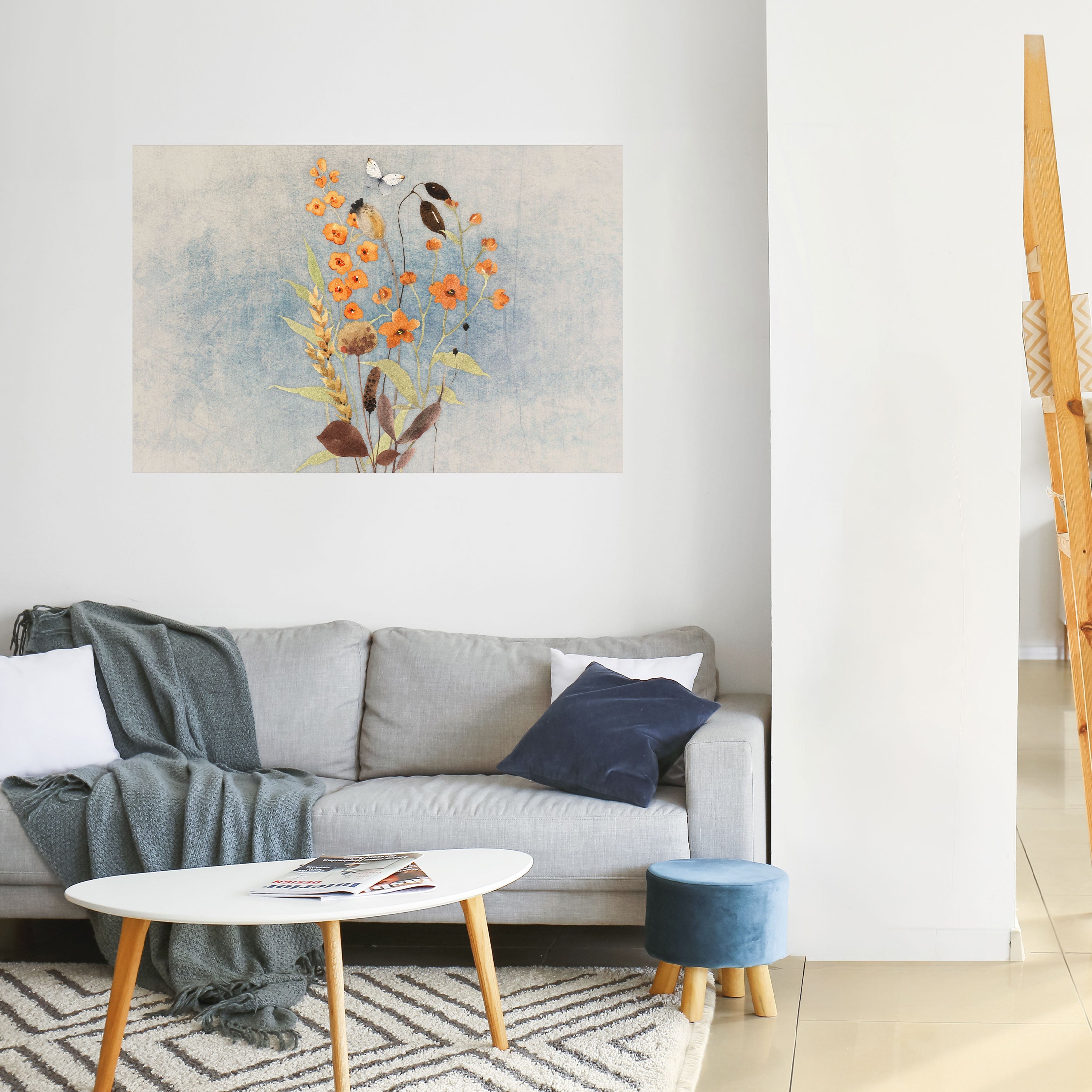 WHISPERS OF WILDFLOWERS Horizontales Poster zum Abziehen und Aufkleben