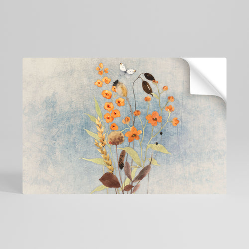 WHISPERS OF WILDFLOWERS Peel and Stick Horizontal Poster