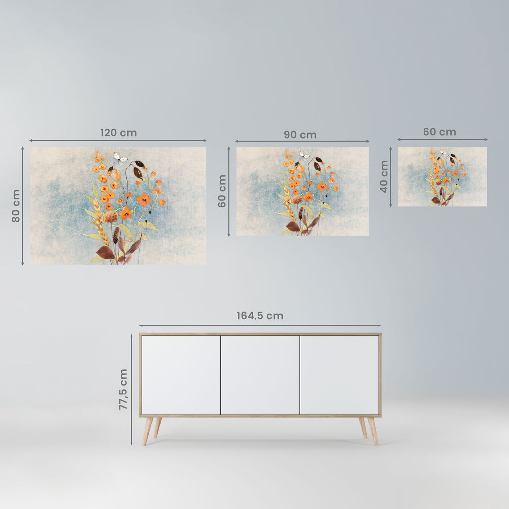 WHISPERS OF WILDFLOWERS Horizontales Poster zum Abziehen und Aufkleben