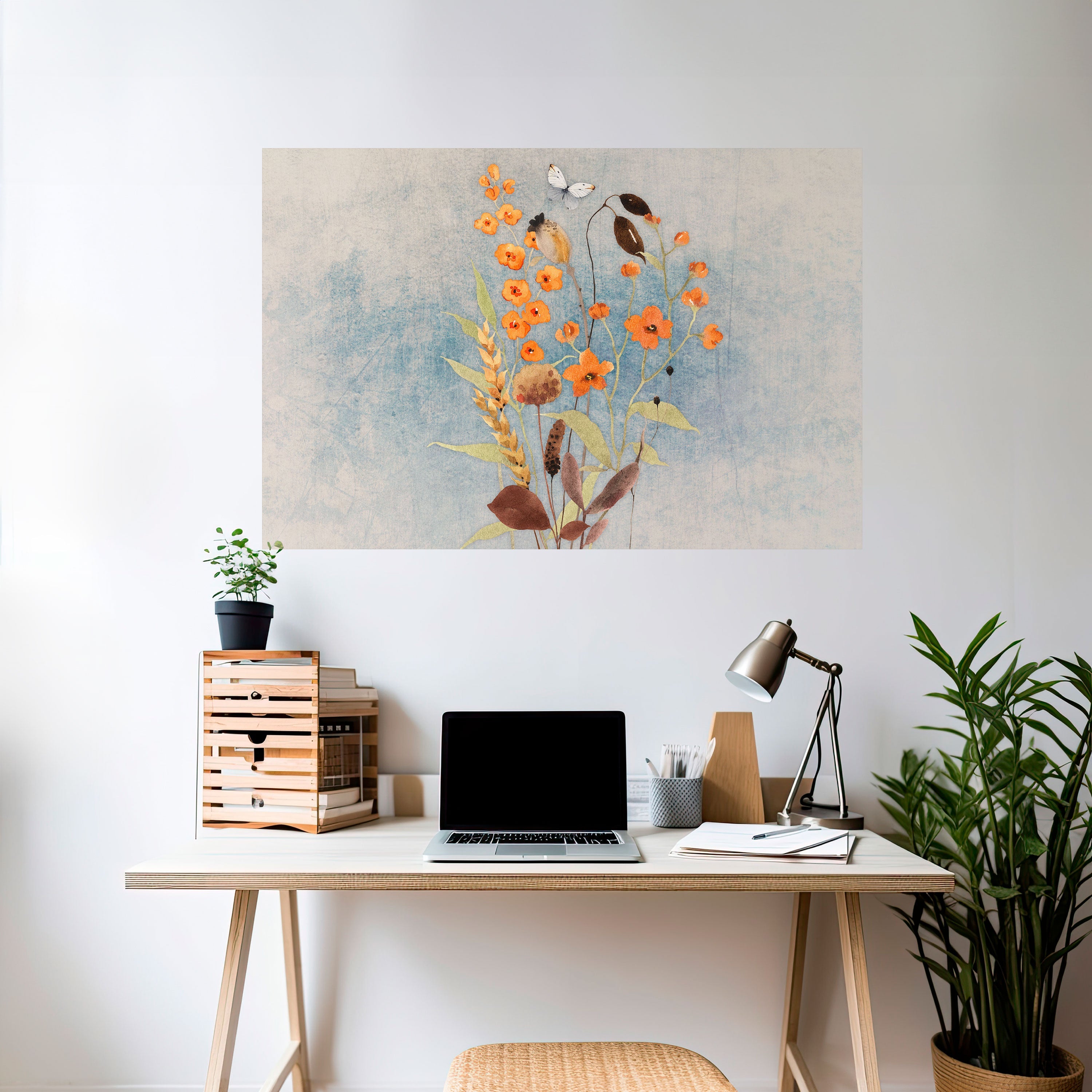 WHISPERS OF WILDFLOWERS Horizontales Poster zum Abziehen und Aufkleben