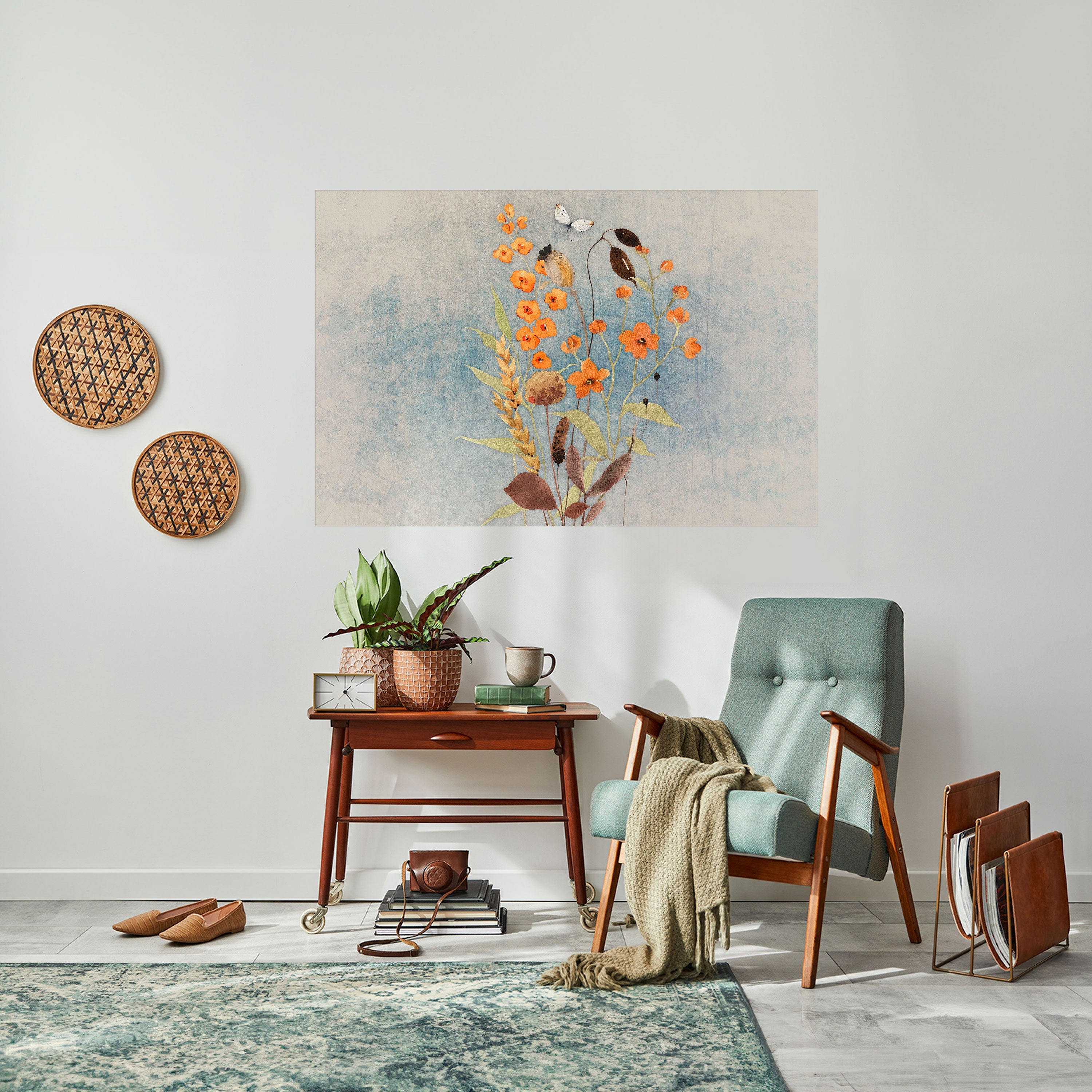 WHISPERS OF WILDFLOWERS Horizontales Poster zum Abziehen und Aufkleben