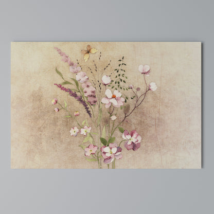 FLOWERED REVERIE Horizontal Canvas Print