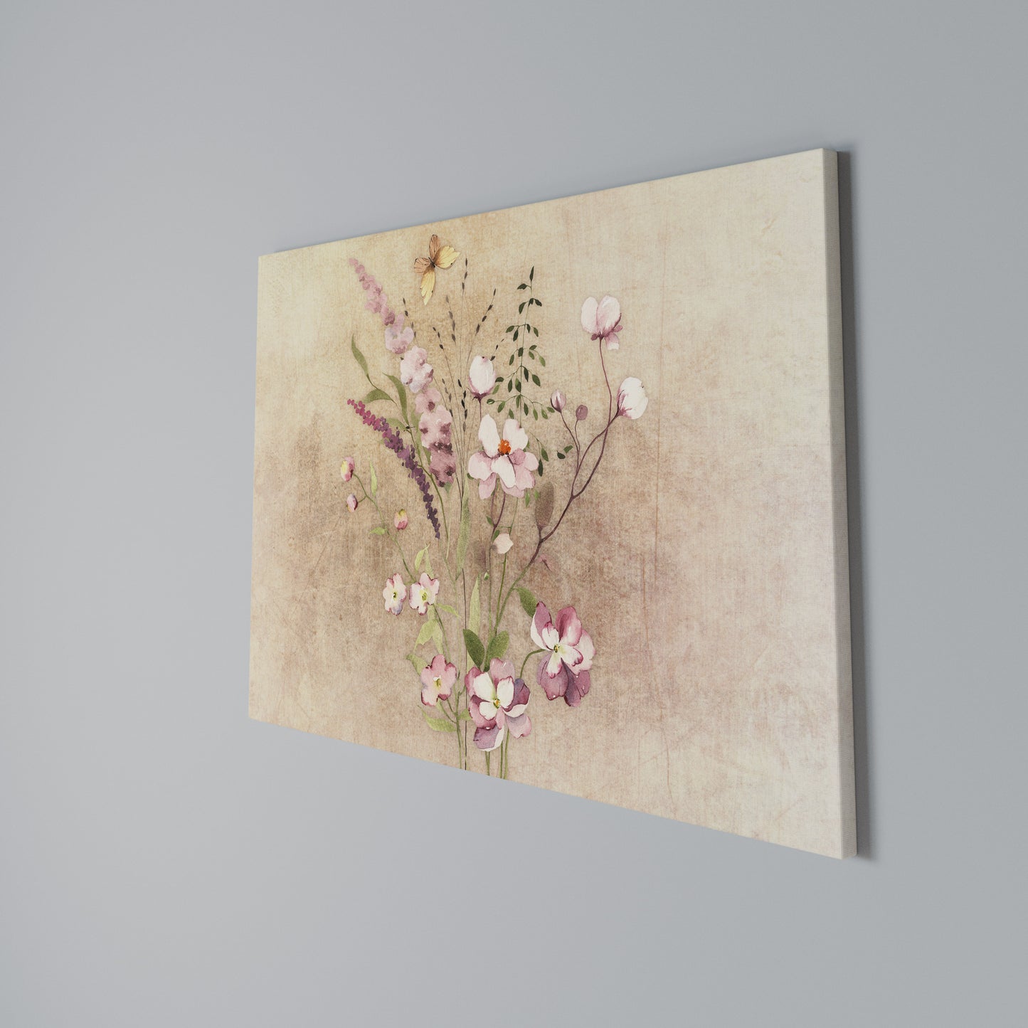 FLOWERED REVERIE Horizontal Canvas Print
