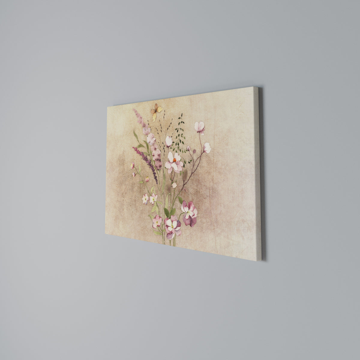 FLOWERED REVERIE Horizontal Canvas Print