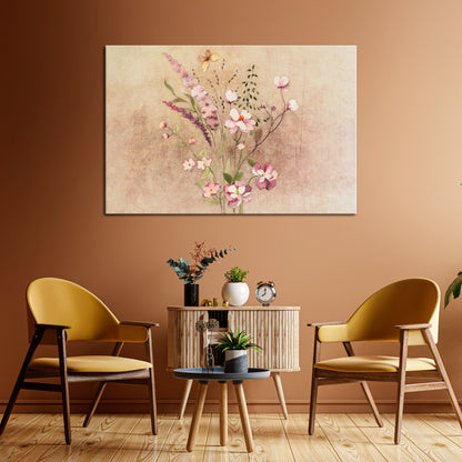 FLOWERED REVERIE Horizontal Canvas Print
