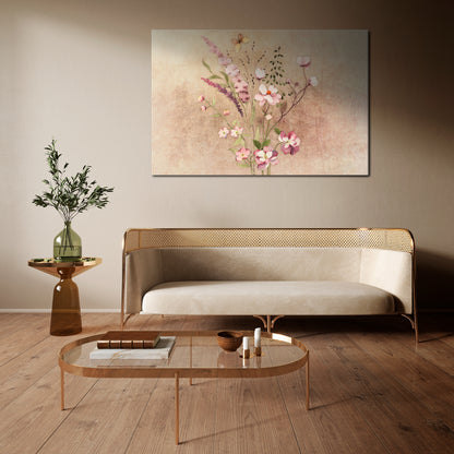FLOWERED REVERIE Horizontal Canvas Print