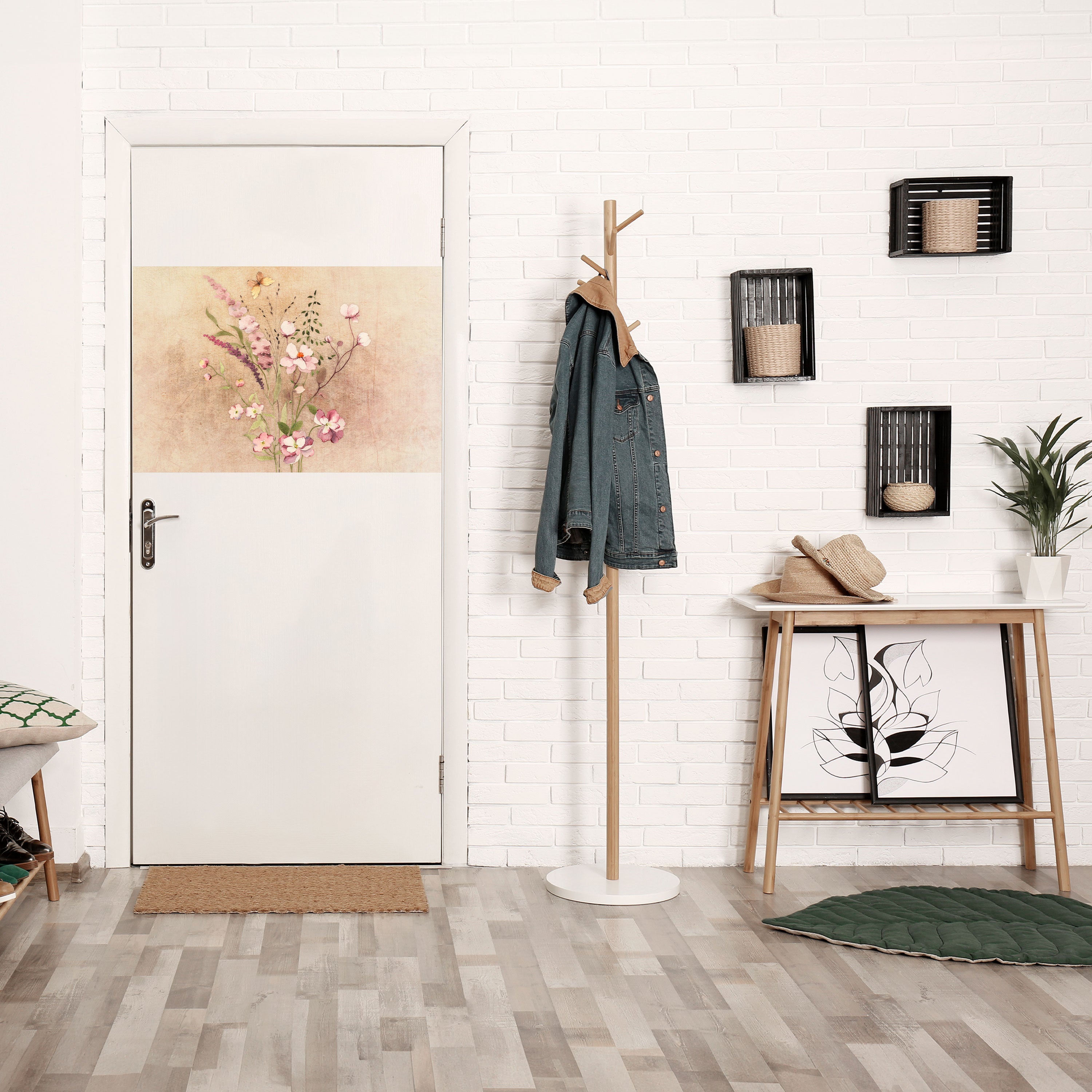 Horizontales Poster „FLOWERED REVERIE“ zum Abziehen und Aufkleben