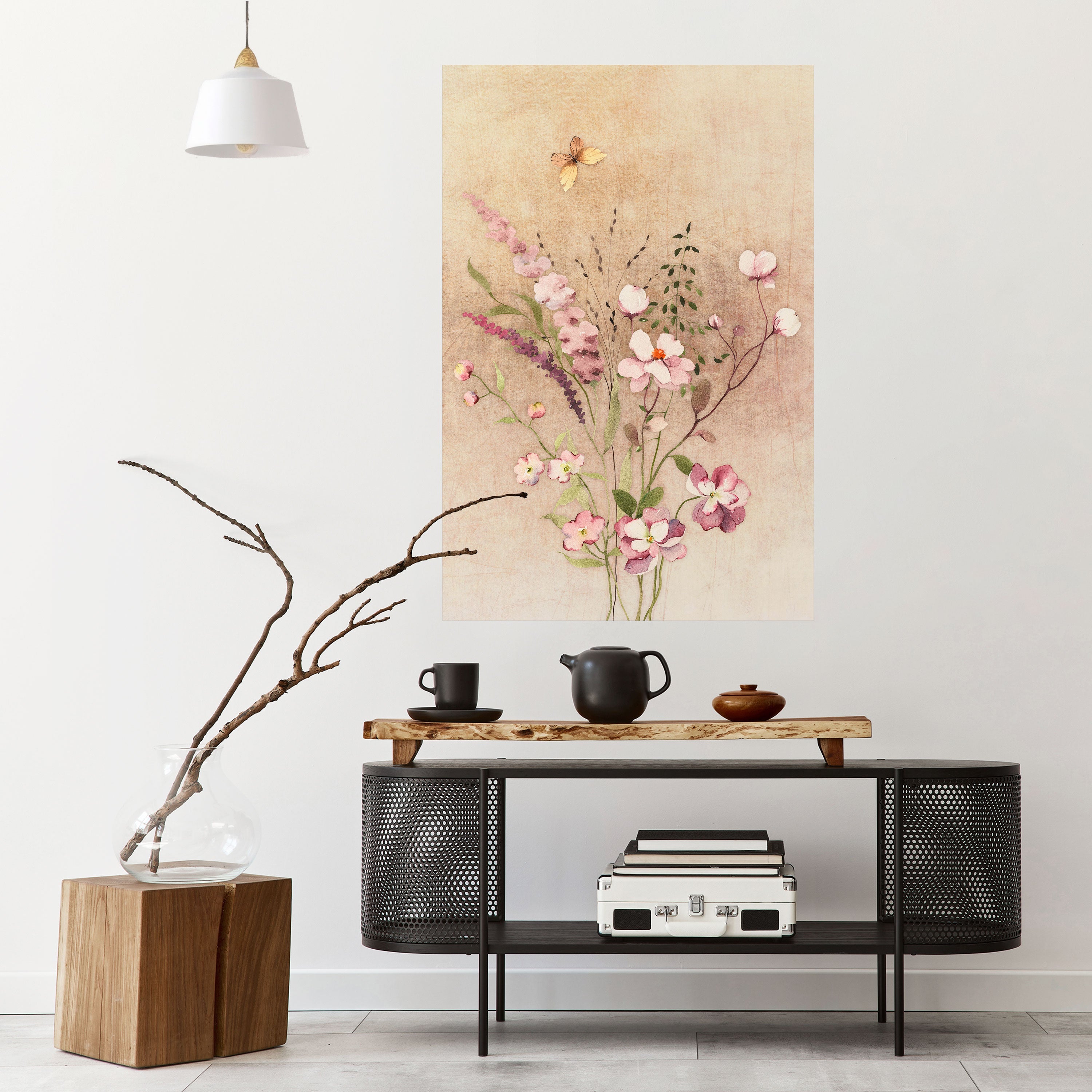 FLOWERED REVERIE Vertikales Poster zum Abziehen und Aufkleben