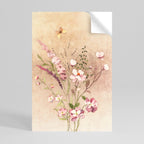 FLOWERED REVERIE Selbstklebendes Poster - Hochformat