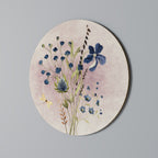 CORNFLOWER REVERIE Round Wall Art