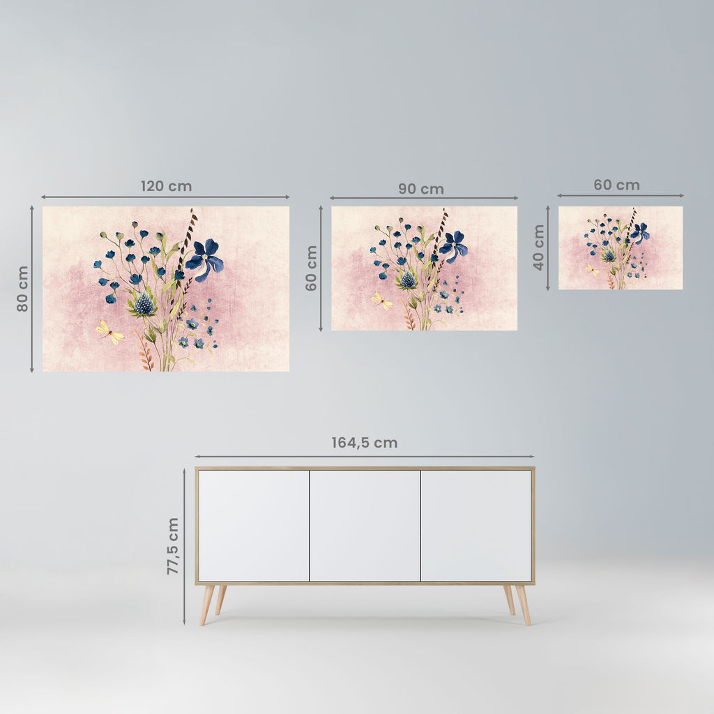 Cornflower Reverie Horizontales Poster zum Abziehen und Aufkleben