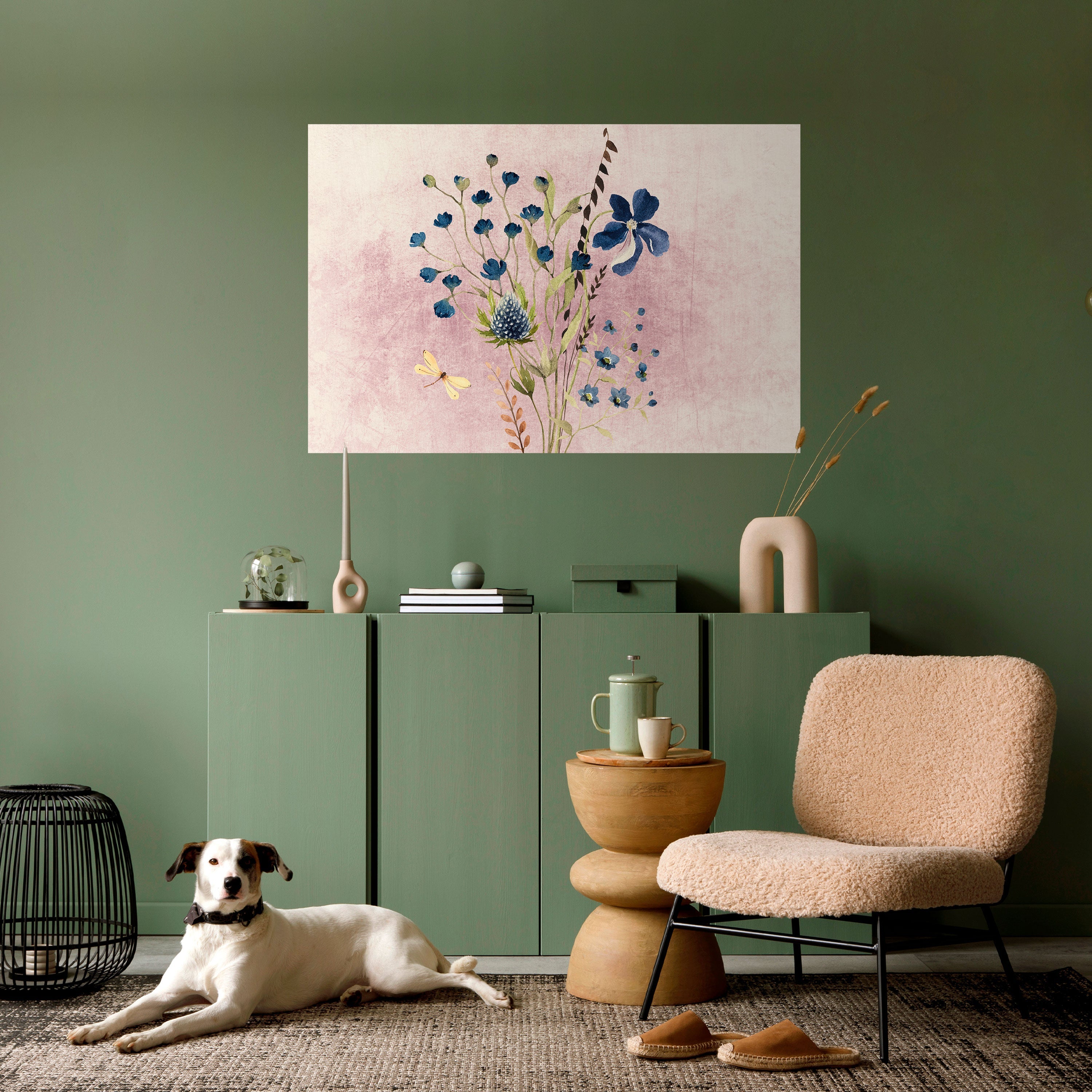 Cornflower Reverie Horizontales Poster zum Abziehen und Aufkleben
