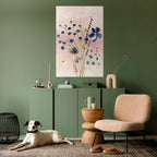 CORNFLOWER REVERIE Selbstklebendes Poster - Hochformat