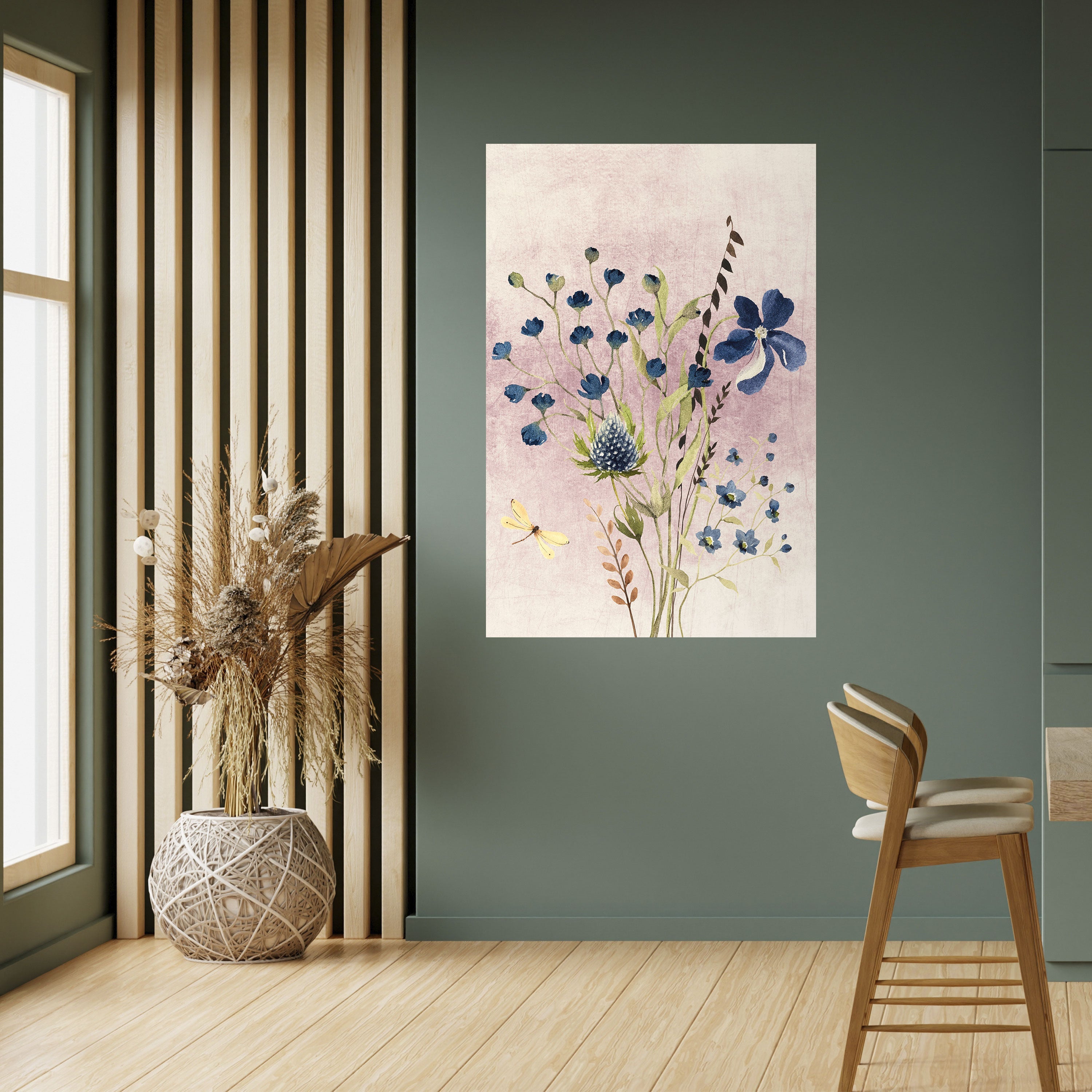 CORNFLOWER REVERIE Vertikales Poster zum Abziehen und Aufkleben