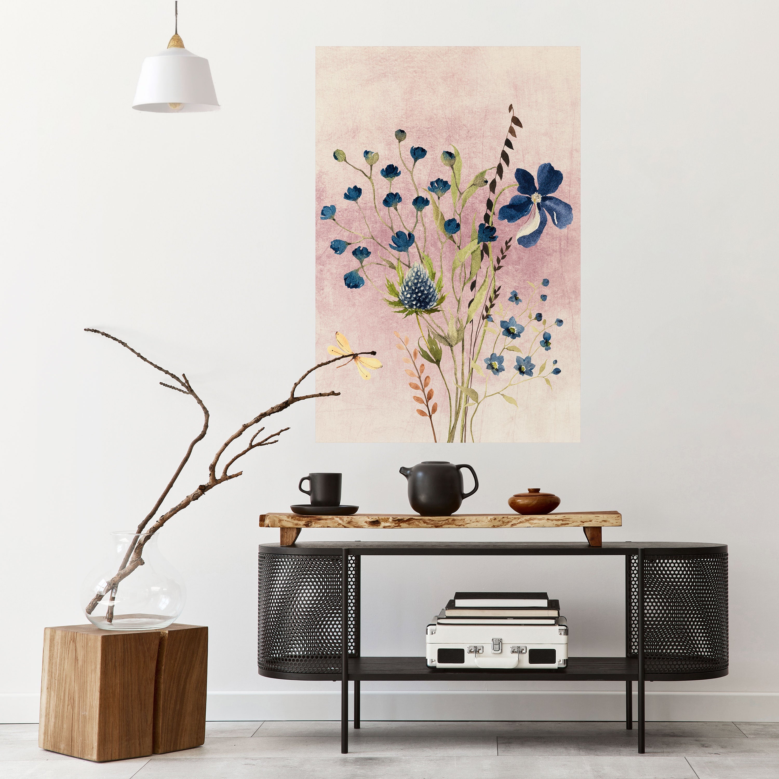 CORNFLOWER REVERIE Vertikales Poster zum Abziehen und Aufkleben