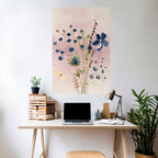 CORNFLOWER REVERIE Selbstklebendes Poster - Hochformat