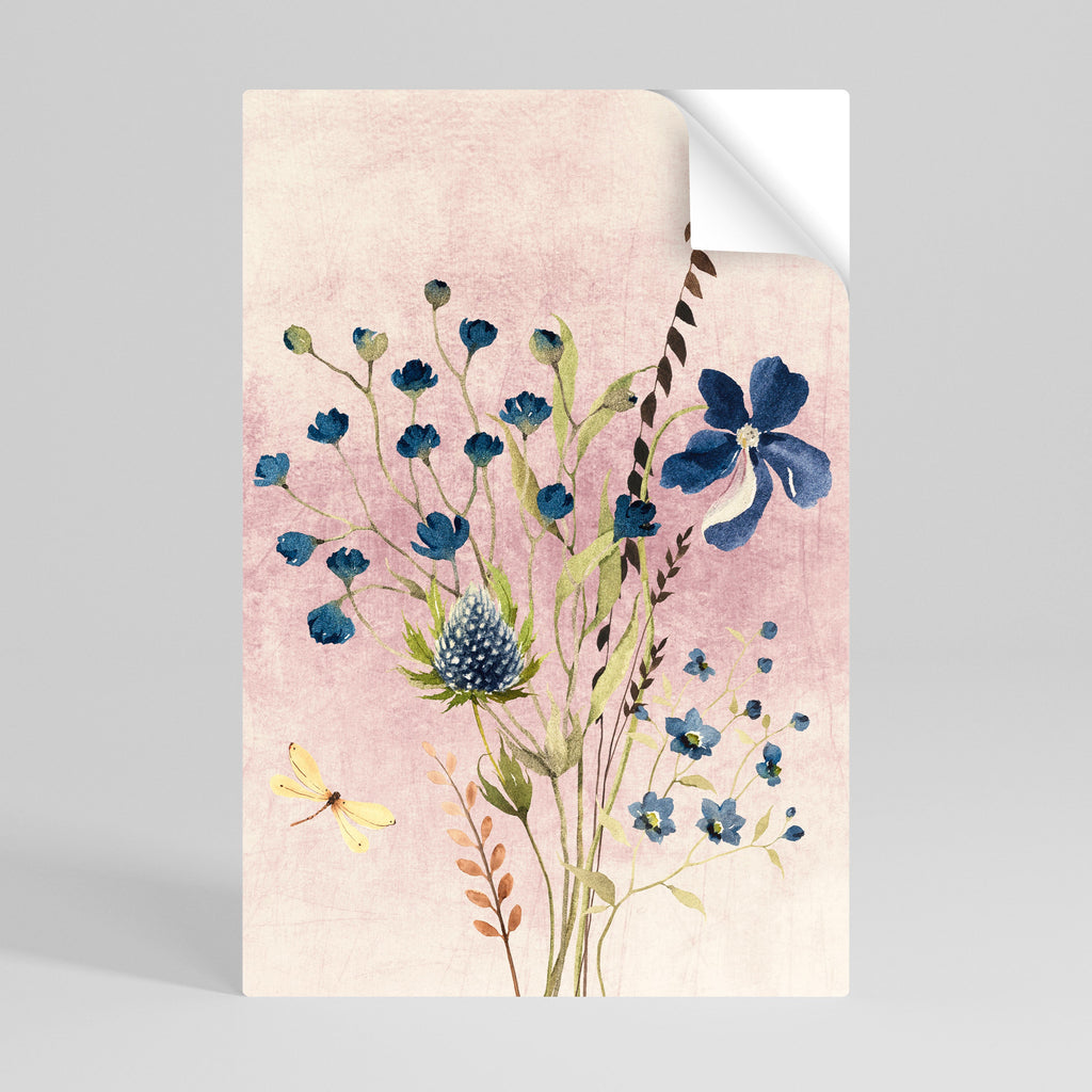 CORNFLOWER REVERIE Vertikales Poster zum Abziehen und Aufkleben