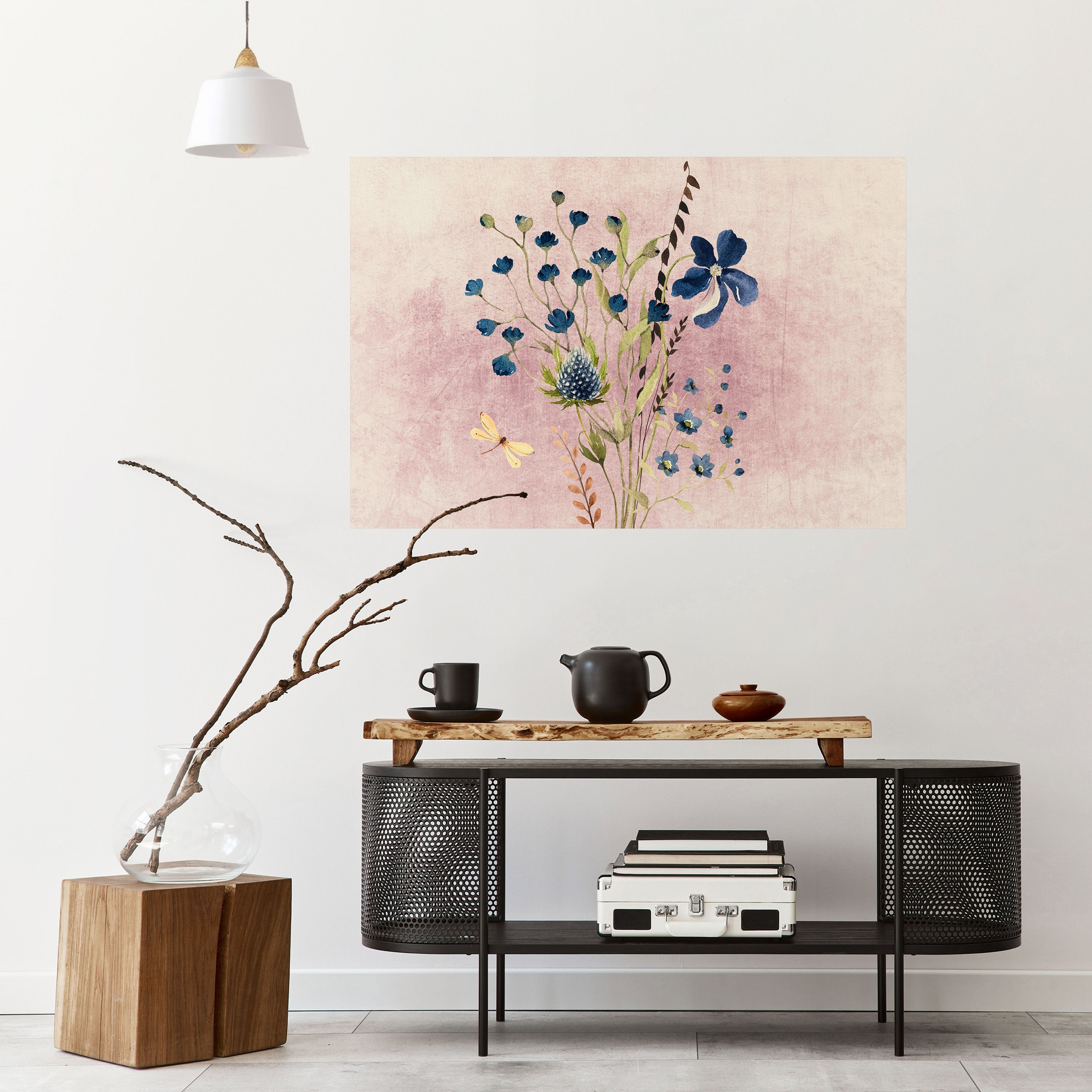 Cornflower Reverie Horizontales Poster zum Abziehen und Aufkleben