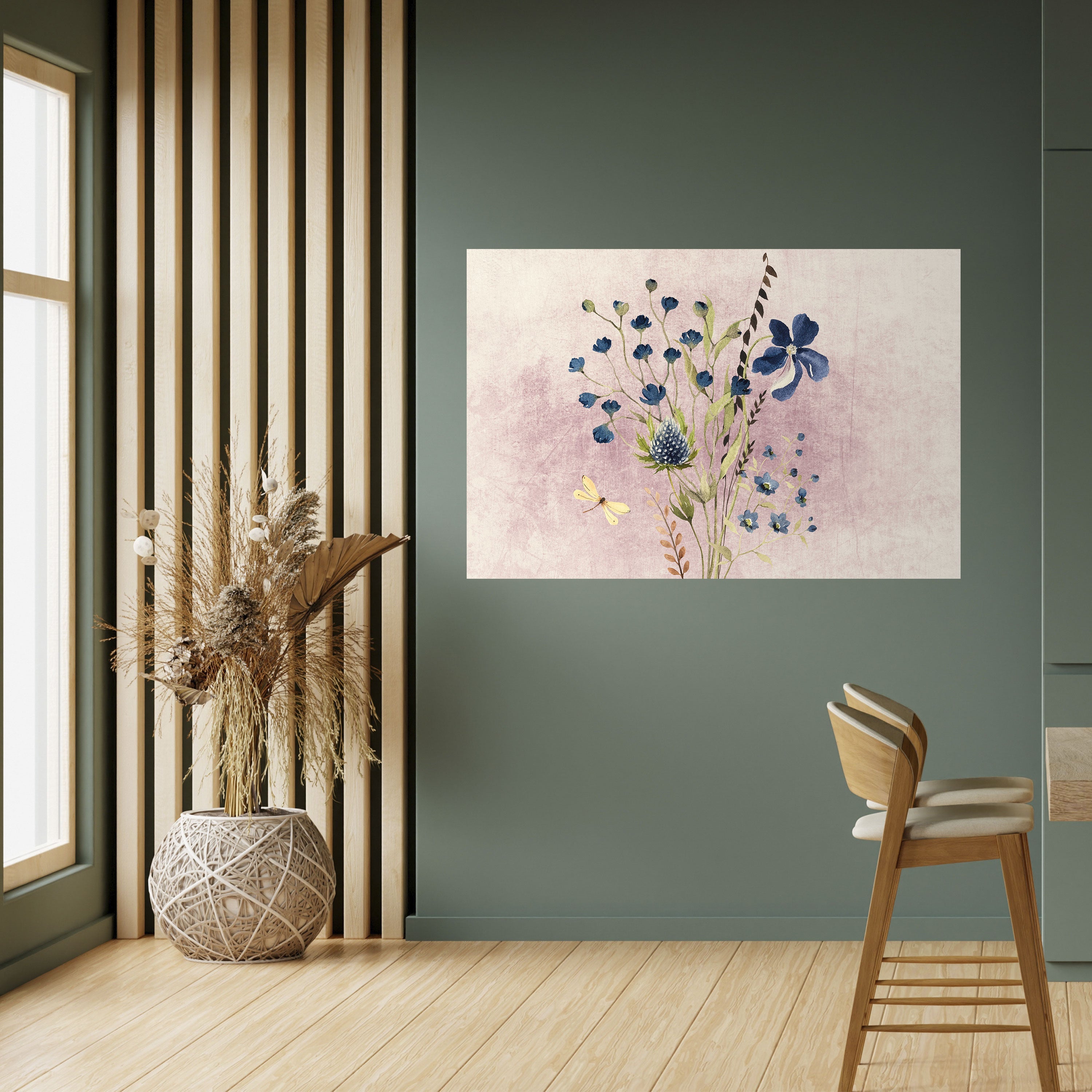 Cornflower Reverie Horizontales Poster zum Abziehen und Aufkleben