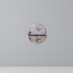 ASTONISHING MAGNOLIA Ovales Kunstregal in Schwarz