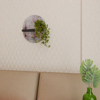 ASTONISHING MAGNOLIA Ovales Kunstregal in Schwarz