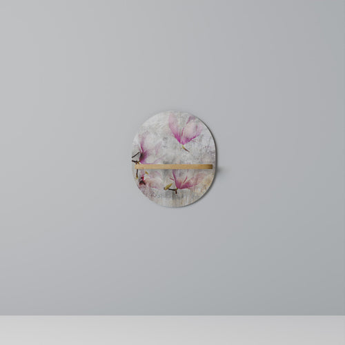 ASTONISHING MAGNOLIA Ovales Kunstregal in Eiche-Optik