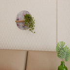 ASTONISHING MAGNOLIA Ovales Kunstregal in Eiche-Optik