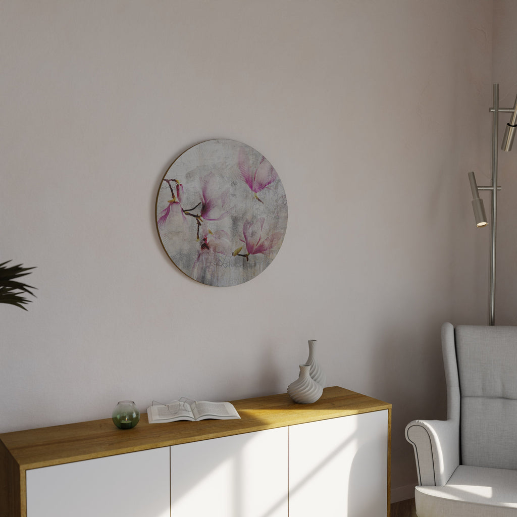 ERSTAUNLICHE MAGNOLIA Runde Wandkunst