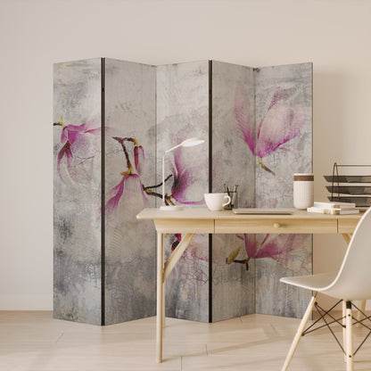 ASTONISHING MAGNOLIA 5-Panel Room Divider