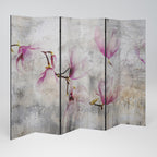 ASTONISHING MAGNOLIA Decorative 6-Panel Room Divider