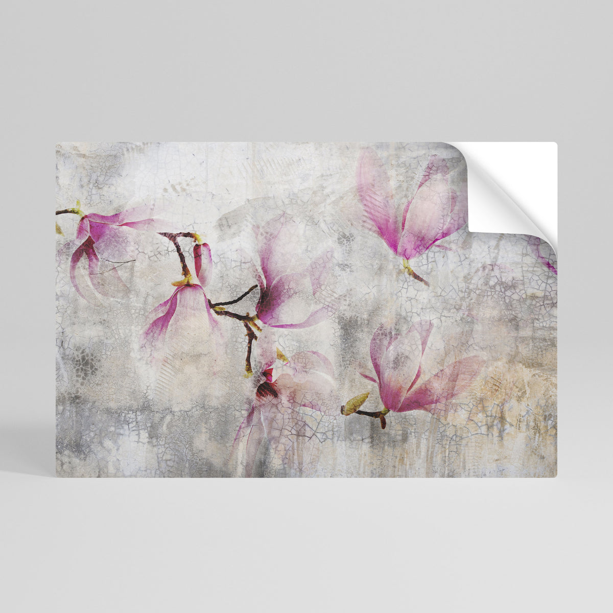 ASTONISHING MAGNOLIA Selbstklebendes Horizontal-Poster