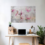 ASTONISHING MAGNOLIA Selbstklebendes Horizontal-Poster
