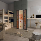 FINE CURRENTS Dekorativer Paravent - 3-teilig