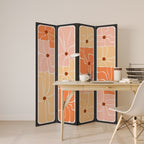 FINE CURRENTS Dekorativer Paravent - 4-teilig