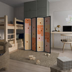 FINE CURRENTS Dekorativer Paravent - 4-teilig