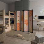 FINE CURRENTS Dekorativer Paravent - 5-teilig