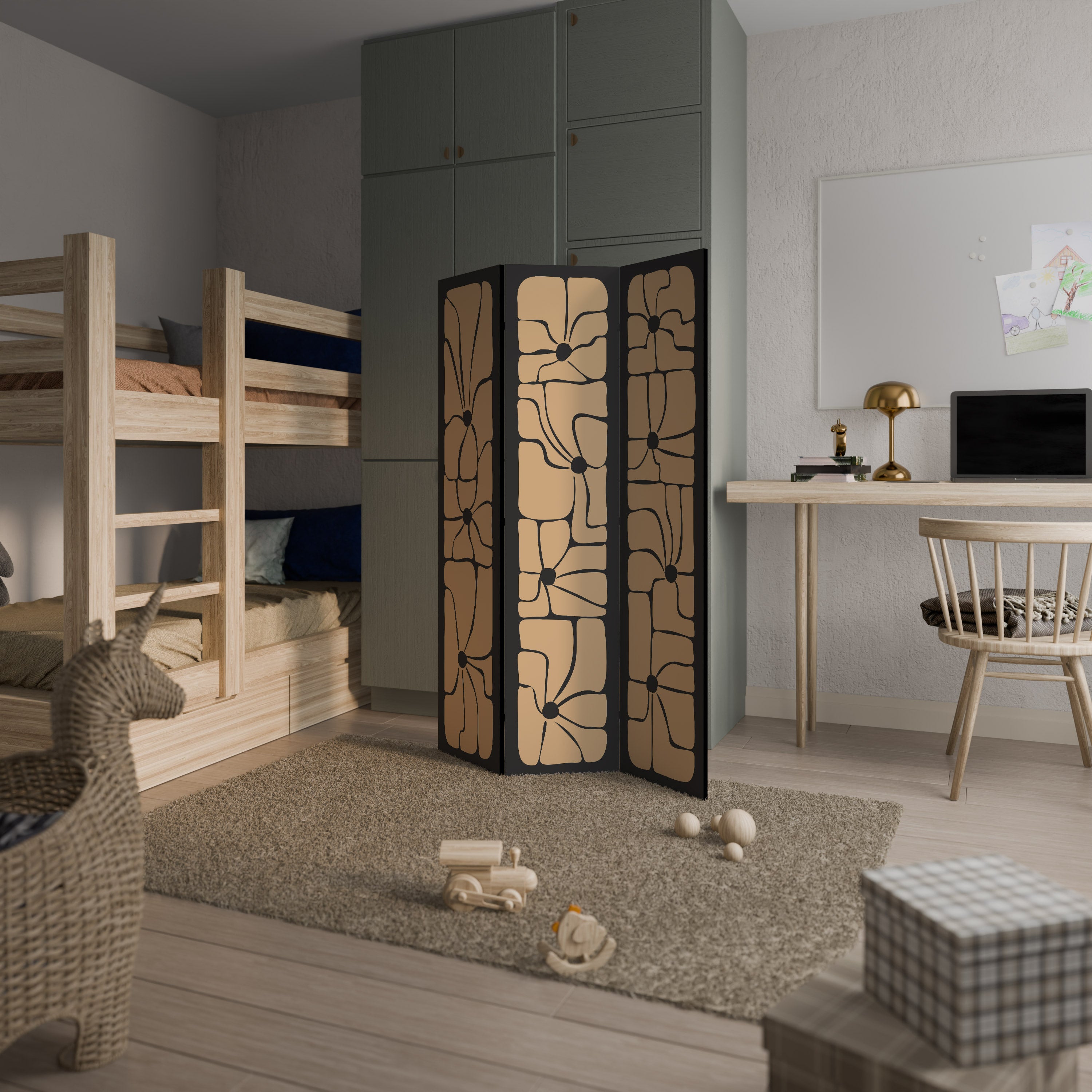 TRANQUIL CURRENTS 3-teiliger Paravent