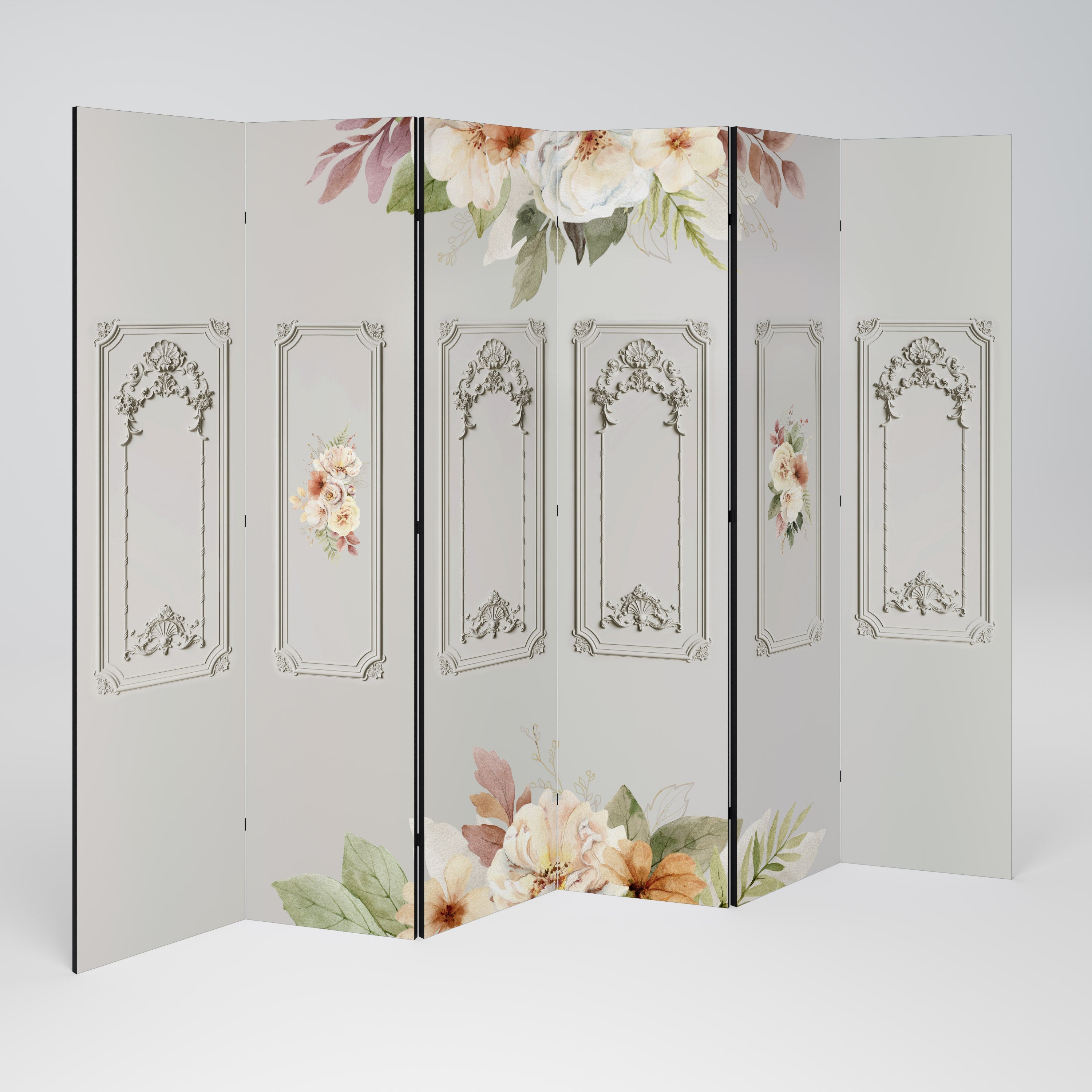 ELEGANT SHIELD Dekorativer 6-teiliger Raumteiler