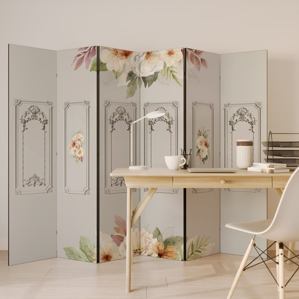 ELEGANT SHIELD Dekorativer 6-teiliger Raumteiler