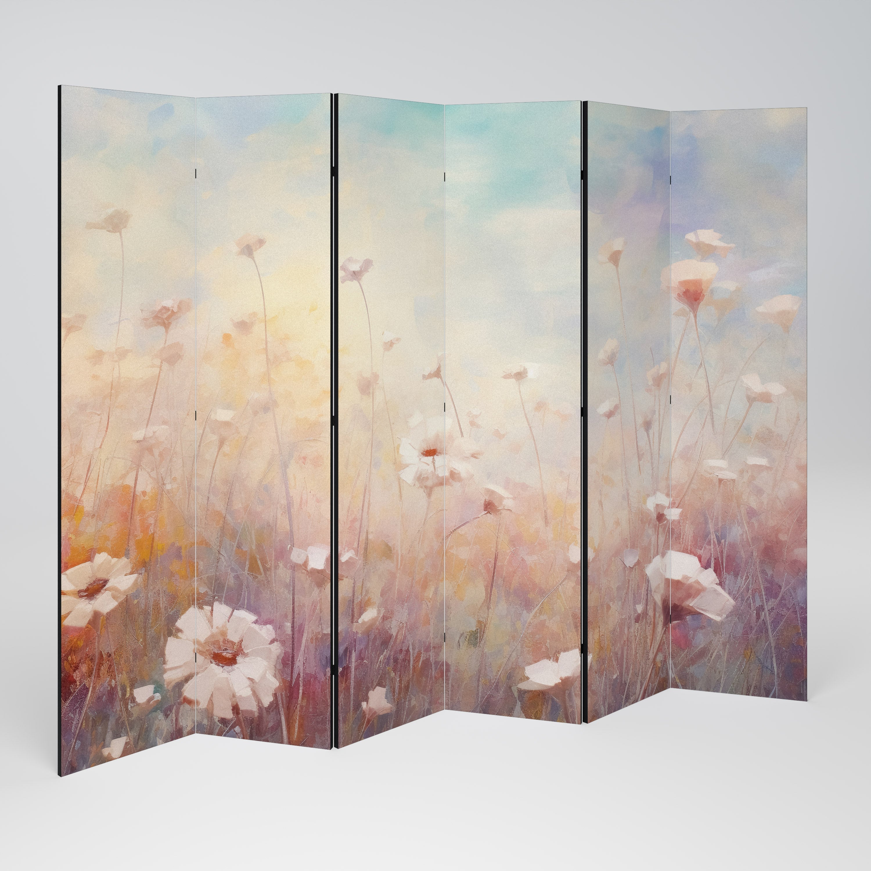 BREEZE OF COLORS Dekorativer 6-teiliger Raumteiler