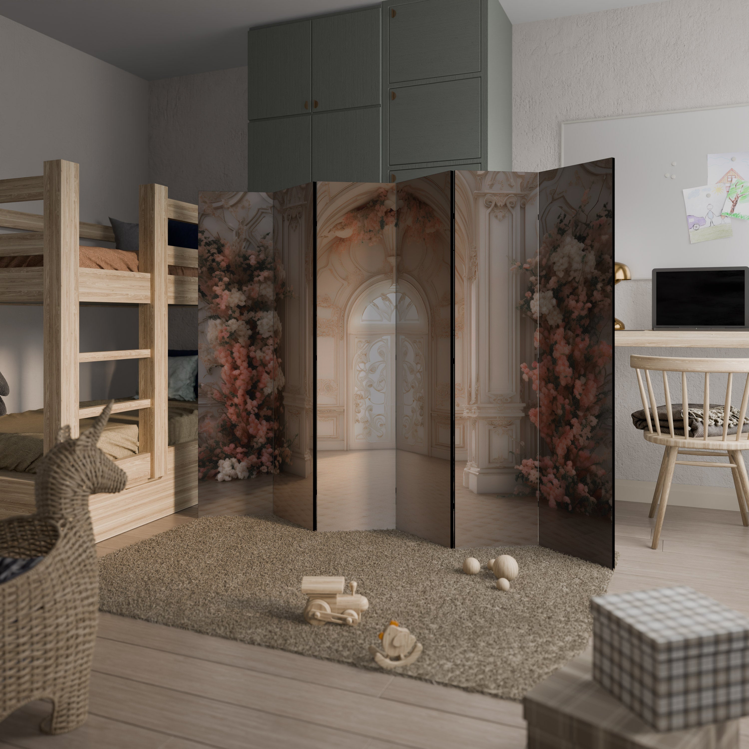 VIVID DREAMSCAPE DOORS Dekorativer 6-teiliger Raumteiler